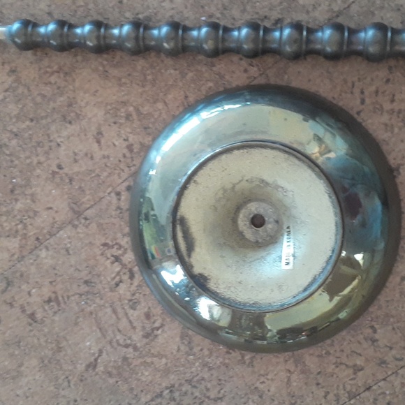 Vintage brass candlestick with butterfly reflector. - Picture 15 of 16